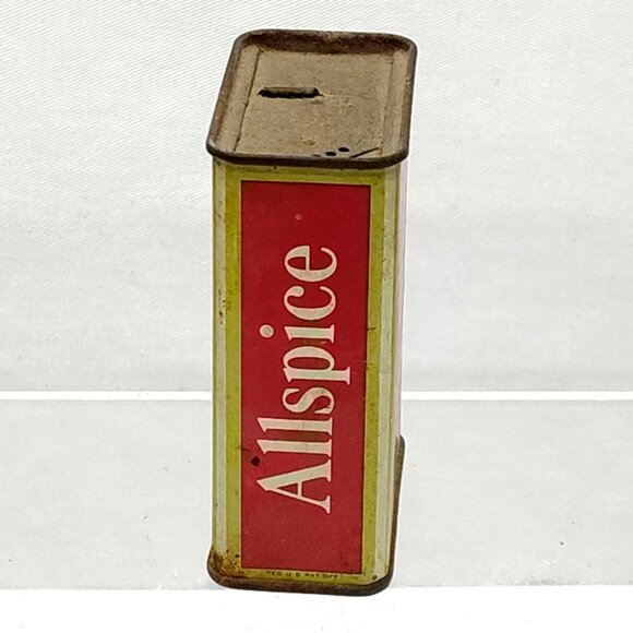Schilling Allspice Pure Ground 2 Oz. Tin Can Container Vintage Kitchen Decor VTG - Picture 4 of 6
